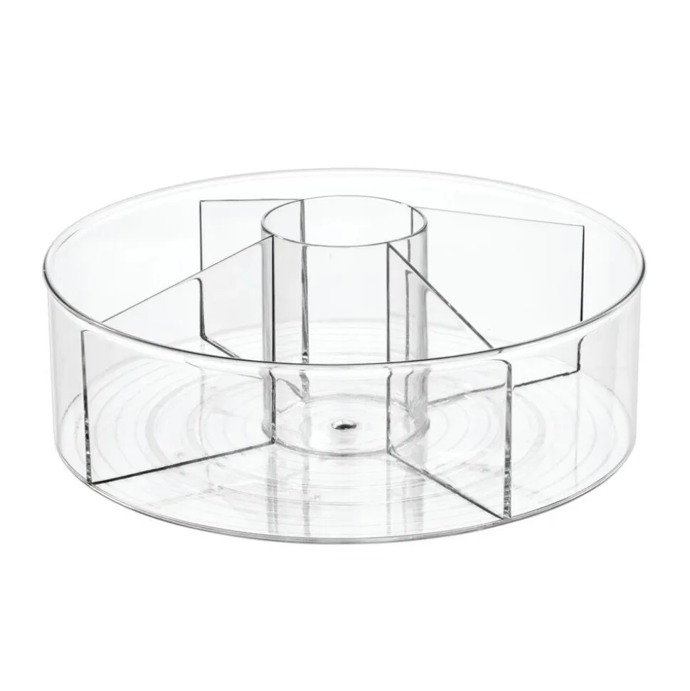 iDesign Linus Pantry Organizer Divided Turntable with Cup 11.5" Dia.