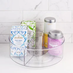iDesign Linus Pantry Organizer Divided Turntable with Cup 11.5" Dia.