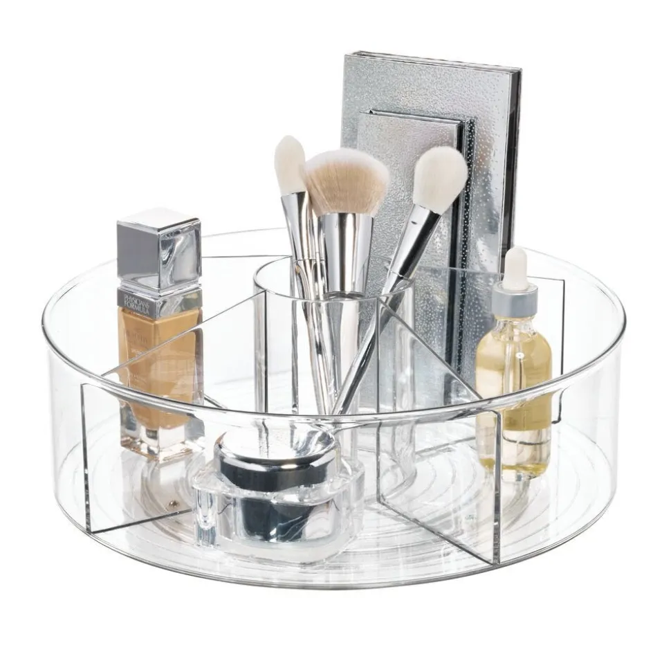 iDesign Linus Pantry Organizer Divided Turntable with Cup 11.5" Dia.
