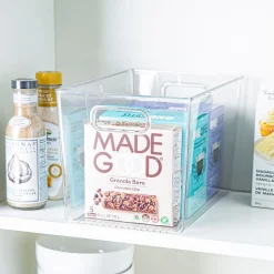 iDesign Linus 'Tall' Fridge 'N Pantry Binz (Clear) 12x8x8"
