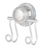 iDesign Metro Turn N Lock Double Hook (Aluminum)