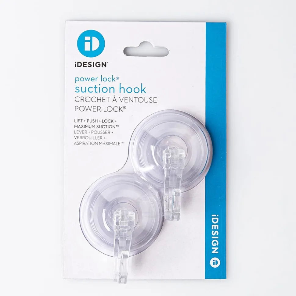 iDesign Powerlock Hook - Set of 2 (Clear)