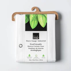 ITY Ella Stone Shower Curtain Liner (Frosted) 70" x 72"