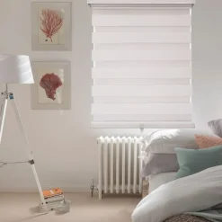 ITY Olivia Stone Cordless Polyester Day-Night Blind 33"x84" (White)