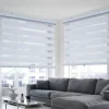 ITY Olivia Stone Cordless Polyester Day-Night Blind 36"x84" (White)