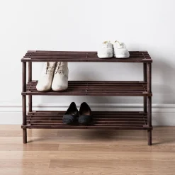 ITY Shoe Hub '3-Tier' Shoe Rack (Brown)
