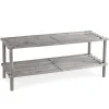 ITY Shoe Hub '2-Tier' Shoe Rack (Grey)