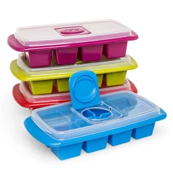 Joie Flip and Fill Ice Cube Tray with Lid X-Large Cubes (Asstd.)