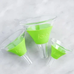 Joie Wide Mouth Plastic Funnel - Set of 3 (Assorted)
