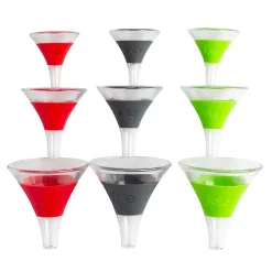 Joie Wide Mouth Plastic Funnel - Set of 3 (Assorted)