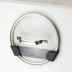 Joseph Joseph Cupboardstore Adhesive Pot Lid Holder - Set of 4 (Black)