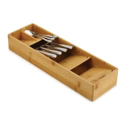 Joseph Joseph DrawerStore Bamboo Cutlery Organizer 15.8x4.7x2.4