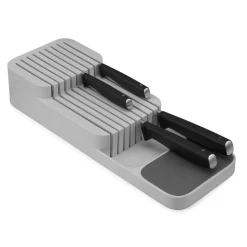 Joseph Joseph Drawerstore Compact Knife Organizer (Grey) 15.5x5.5x3"