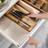 Joseph Joseph Drawerstore 2-Tier Bamboo Knife Organizer 15.8x3.3x4.5"