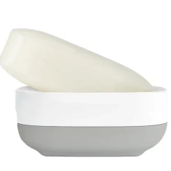 Joseph Joseph Smart Bath Compact Soap Dish (White/Grey)