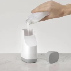 Joseph Joseph Smart Bath Compact Soap Pump (White/Grey)