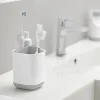Joseph Joseph Smart Bath Toothbrush Holder Caddy (White/Grey)