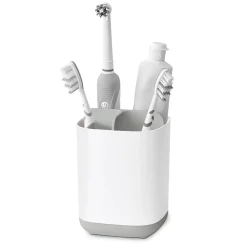 Joseph Joseph Smart Bath Toothbrush Holder Caddy (White/Grey)