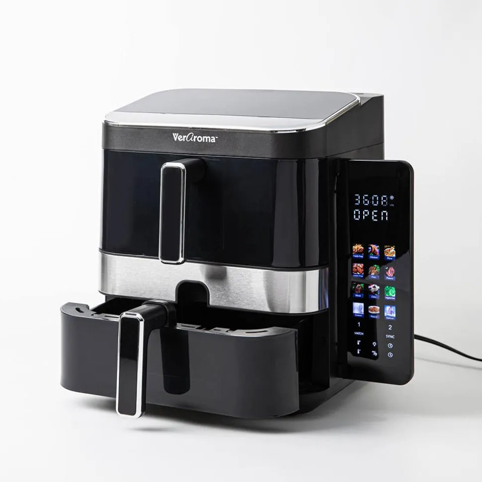 JS Gourmet Digital Touch Air Fryer (Stainless Steel)