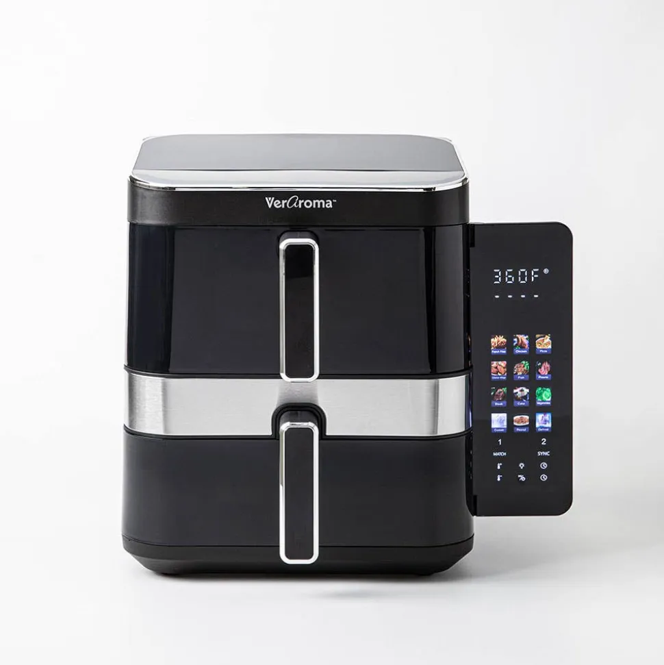 JS Gourmet Digital Touch Air Fryer (Stainless Steel)