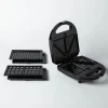JS Gourmet '3-in-1' Griddler-Sandwich/Waffle Maker (Black)