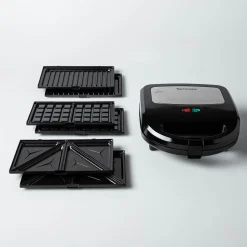 JS Gourmet '3-in-1' Griddler-Sandwich/Waffle Maker (Black)