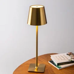 JS Maison Lucie Modern LED Touch Lamp (Gold)