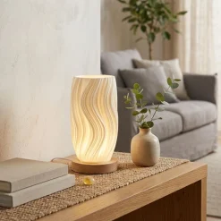 JS Maison Rechargeable 'Wave' Bedside Night Light