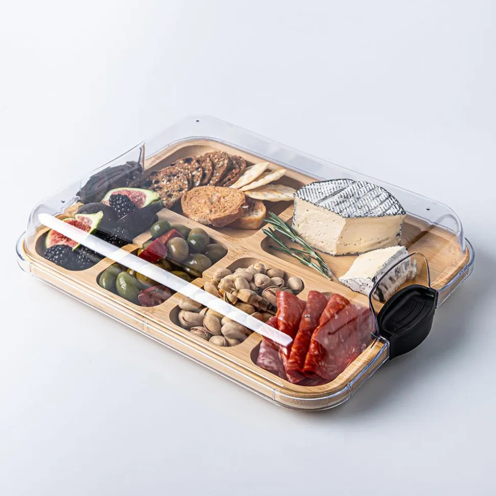Kamenstein Buil-A-Board Portable Charcuterie Tray (Natural)