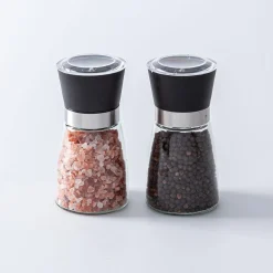 Kamenstein Easy Clean Glass Salt and Pepper Mill - Set of 2