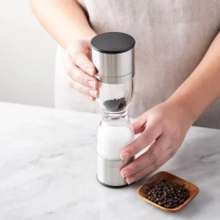 Kamenstein Holden Salt & Pepper Mill (Clear & Stainless Steel)