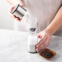 Kamenstein Holden Salt & Pepper Mill (Clear & Stainless Steel)