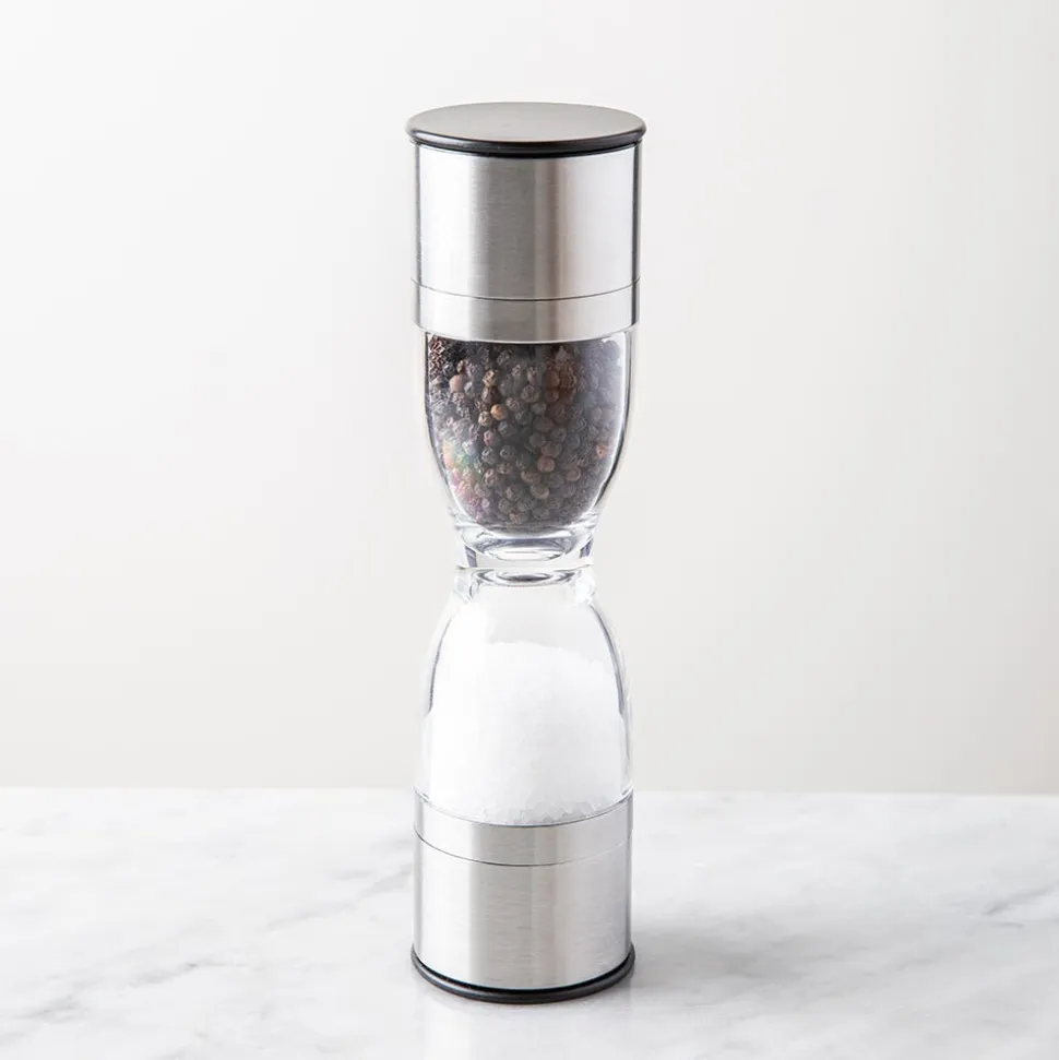 Kamenstein Holden Salt & Pepper Mill (Clear & Stainless Steel)