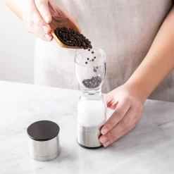 Kamenstein Holden Salt & Pepper Mill (Clear & Stainless Steel)