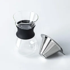 Keittiö Aurelia Pour Over Coffee Pot with Filter (Black/Clear)