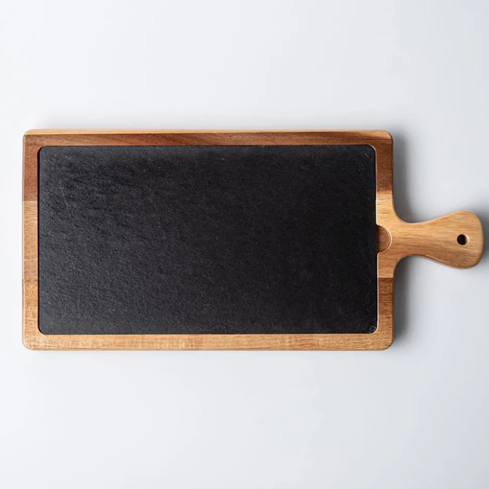 Keittiö Essentials Rectangular Serving Board (Black/Wood)