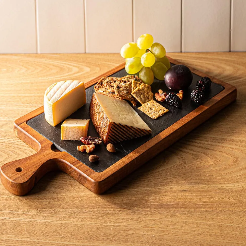 Keittiö Essentials Rectangular Serving Board (Black/Wood)