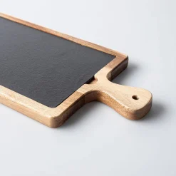 Keittiö Essentials Rectangular Serving Board (Black/Wood)