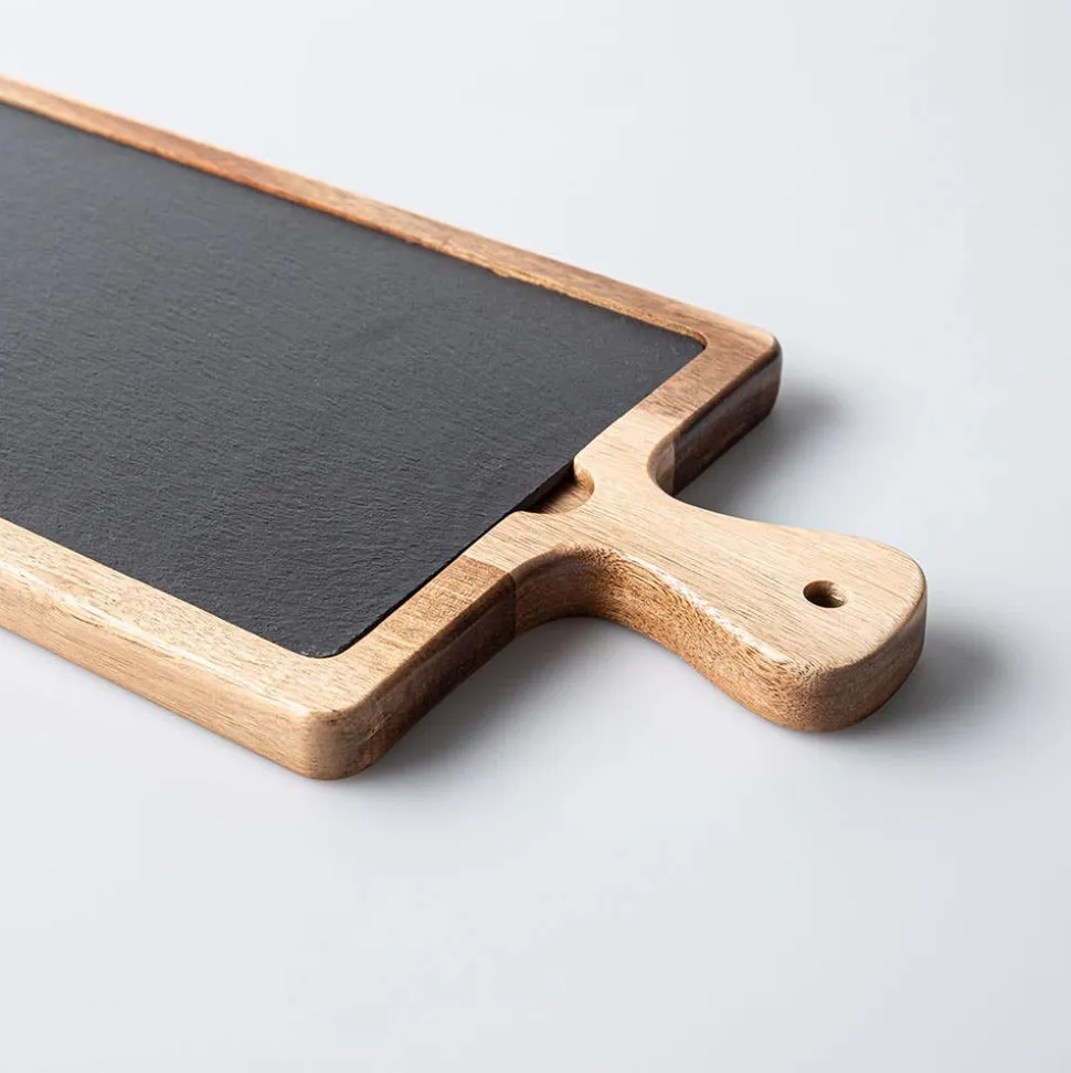 Keittiö Essentials Rectangular Serving Board (Black/Wood)