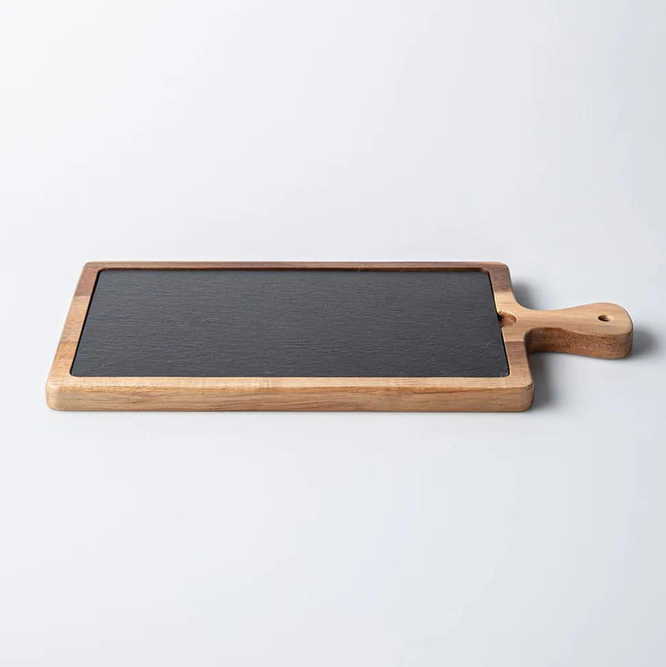 Keittiö Essentials Rectangular Serving Board (Black/Wood)