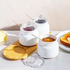 Keittiö Essentials Serving Set with Bamboo Tray - Set of 7 (250mL)