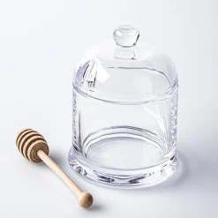 Keittiö Glass Honey Jar with Dipper (Clear)
