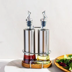 Keittiö Perfect Pour Glass Oil and Vinegar Bottle Combo - Set of 3