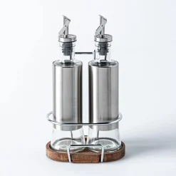 Keittiö Perfect Pour Glass Oil and Vinegar Bottle Combo - Set of 3