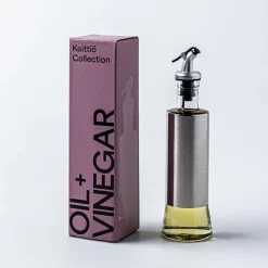 Keittiö Perfect Pour Glass Oil and Vinegar Bottle (St/St - Clear)