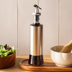 Keittiö Perfect Pour Glass Oil and Vinegar Bottle (St/St - Clear)