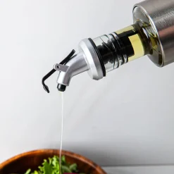 Keittiö Perfect Pour Glass Oil and Vinegar Bottle (St/St - Clear)