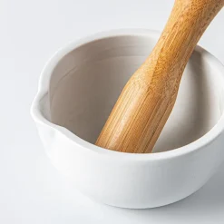 Keittiö Pure Crush Ceramic Mortar and Pestle (White)
