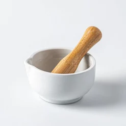 Keittiö Pure Crush Ceramic Mortar and Pestle (White)