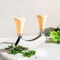 Keittiö Smooth Edge Dual Blade Mezzaluna (Stainless Steel)